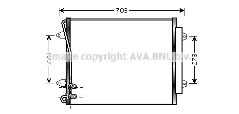 AVA QUALITY COOLING Lauhdutin, ilmastointilaite VW5226